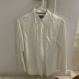 White Club Room Collared Shirt (Small)